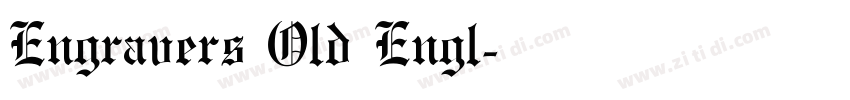 Engravers Old Engl字体转换